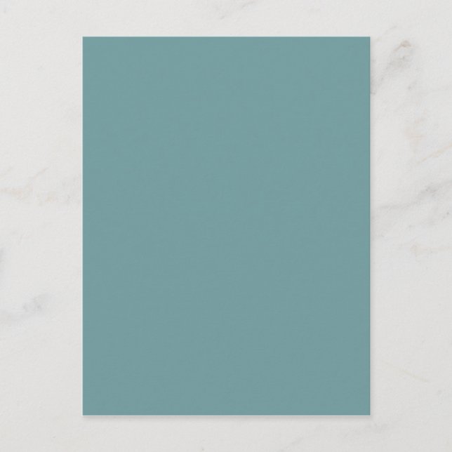 Dark Seafoam Blue Green Color Trend Sea Foam Postcard (Front)