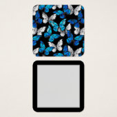 Dark Seamless Pattern with Blue Butterflies Morpho (Front & Back)