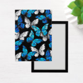 Dark Seamless Pattern with Blue Butterflies Morpho (Desk)