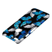 Dark Seamless Pattern with Blue Butterflies Morpho Uncommon Google Pixel XL Case (Top)