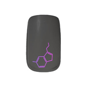 Dark serotonin  minx nail art