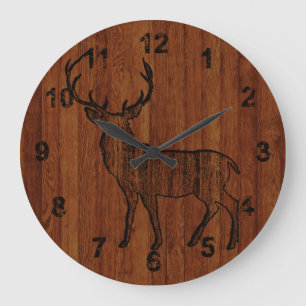 Dark Shade Large Buck Clock