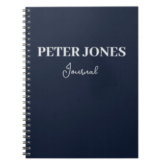 Dark shade of Blue Personalized Notebook