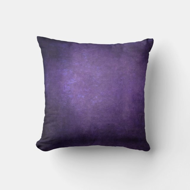 Dark Shadow Grunge Background - Purple  Throw Pillow (Front)