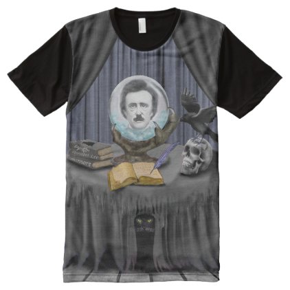 Dark Shadows Summon Edgar Allan Poe All-Over-Print Shirt