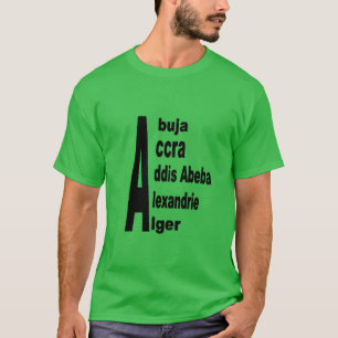 Dark Shamrock Green T-shirt man AFRIKA  TOURISM