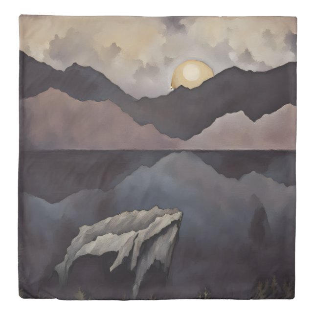 Dark shark duvet cover (Front)