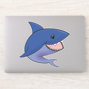 Dark shark sticker