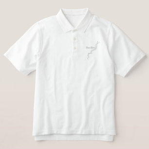 Dark Shirt with White Embroidered Bear River Logo