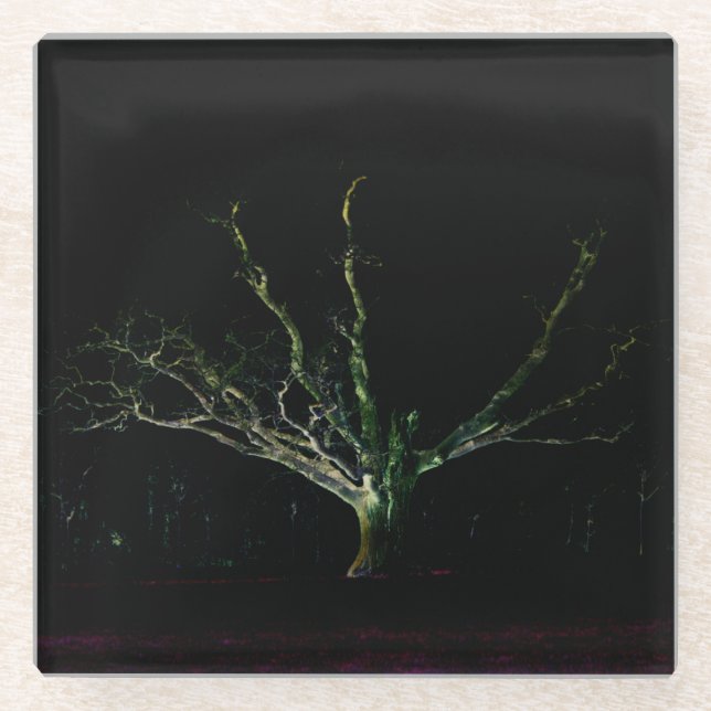 Dark Side 1 coastera Glass Coaster (Front)