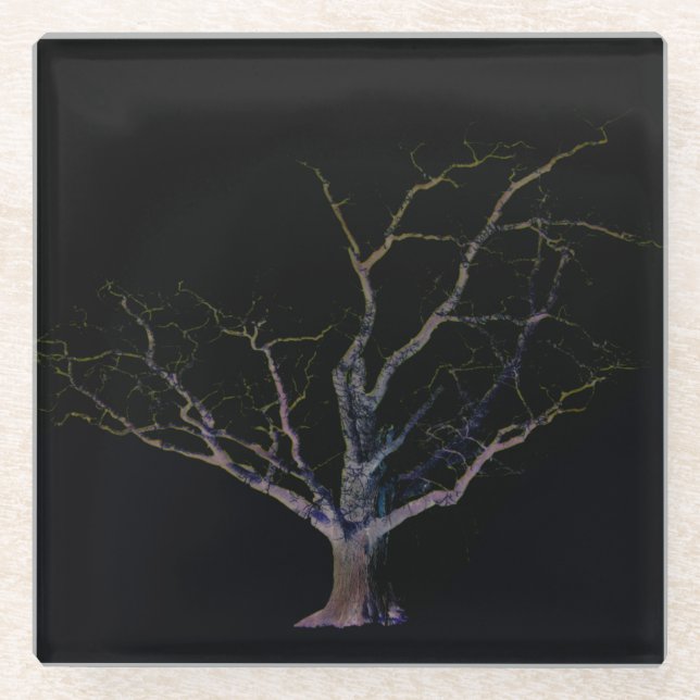 Dark Side 2 coasterm Glass Coaster (Front)