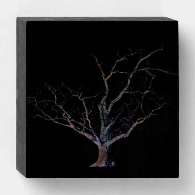 Dark Side 2 wbs6x6cna Wooden Box Sign (Front Horizontal)