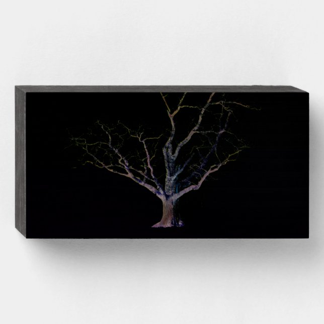 Dark Side 2 wbs8x4cnm Wooden Box Sign (Front Horizontal)