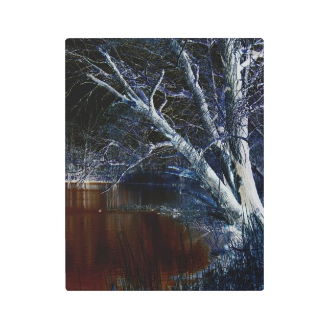 Dark Side 7 11x14 (27.5x35cm) wamecna Metal Print (Front)