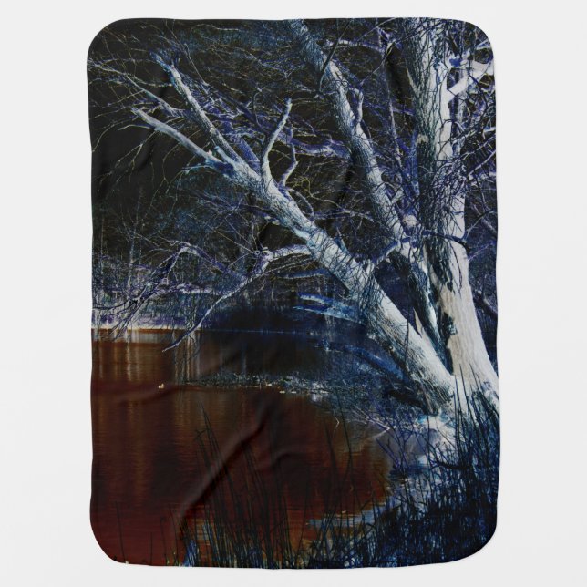 Dark Side 7 bbi Baby Blanket (Front)