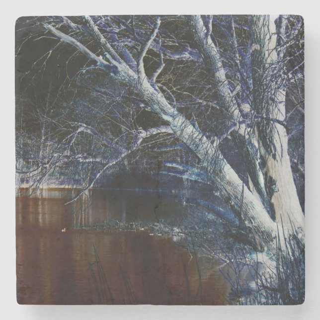 Dark Side 7 coastercna Stone Coaster (Front)