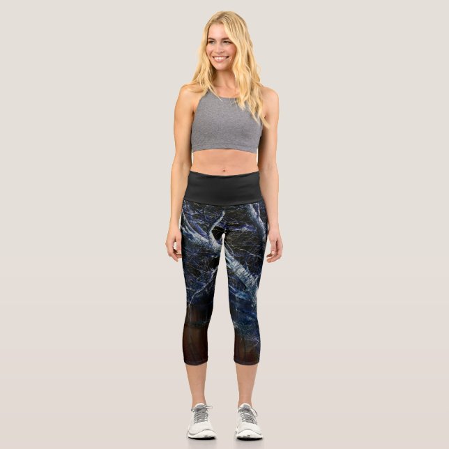 Dark Side 7 lecapcnm Capri Leggings (Front)