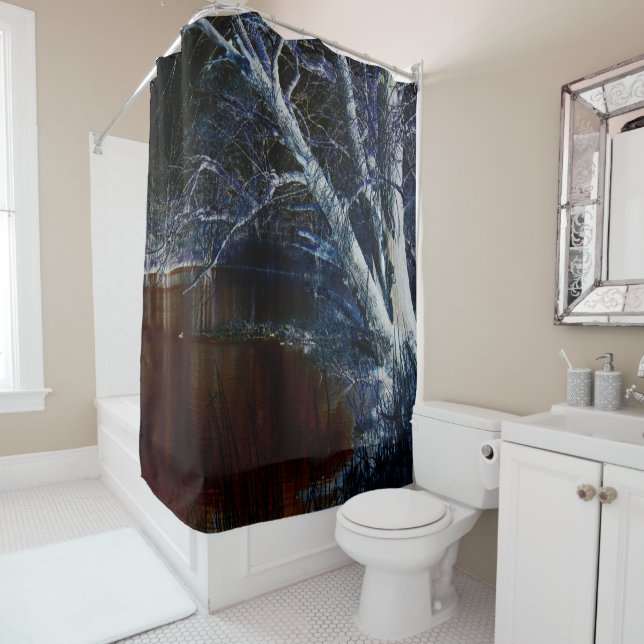 Dark Side 7 sccnm Shower Curtain (In Situ)