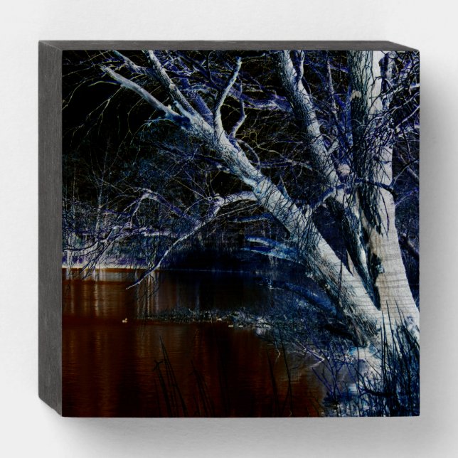 Dark Side 7 wbs6x6cna Wooden Box Sign (Front Vertical)