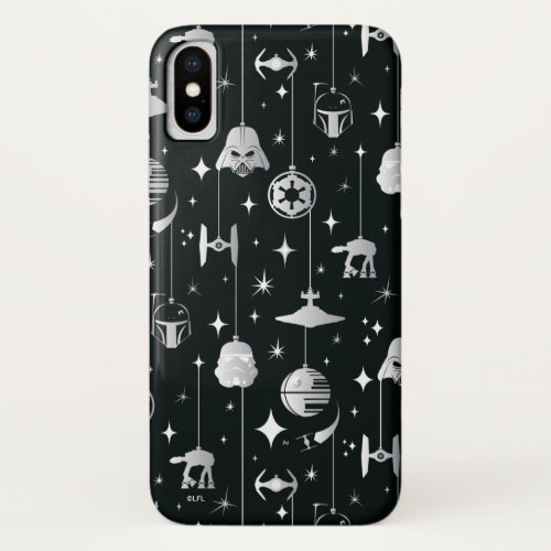 Dark Side Holiday Pattern iPhone X Case