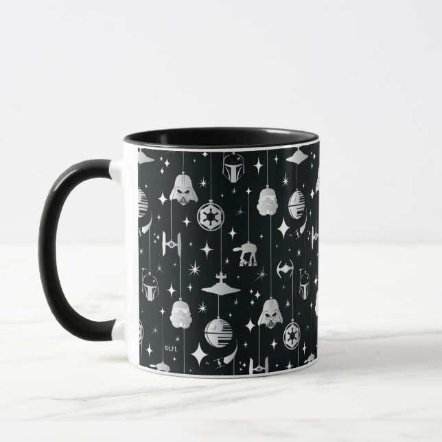 Dark Side Holiday Pattern Mug (Left)