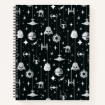 Dark Side Holiday Pattern Notebook