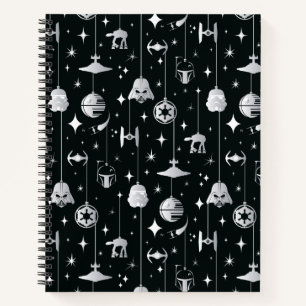 Dark Side Holiday Pattern Notebook