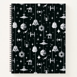 Dark Side Holiday Pattern Notebook