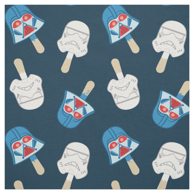 Dark Side Ice Cream Pattern Fabric (Swatch)