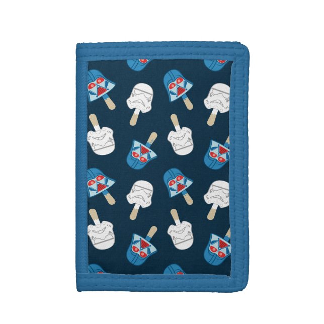 Dark Side Ice Cream Pattern Trifold Wallet (Front Vertical)
