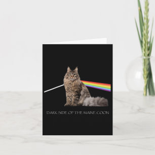 Dark Side Of The Maine Coon Cat Lover  Card