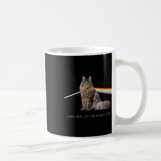 Dark Side Of The Maine Coon Cat Lover  Coffee Mug (Right)