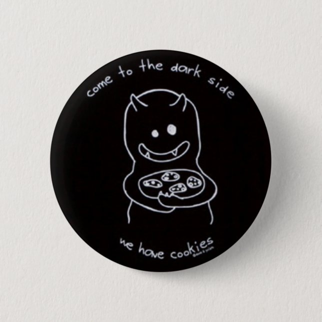 dark side pinback button (Front)