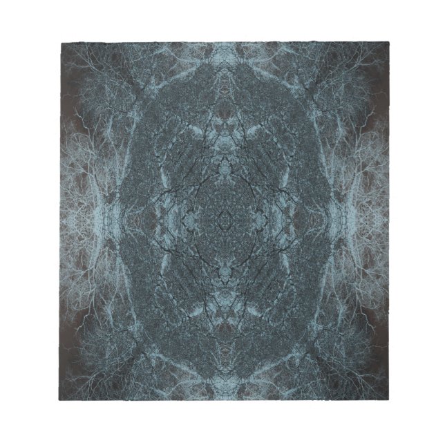Dark silhouetted tree pattern notepad (Front)