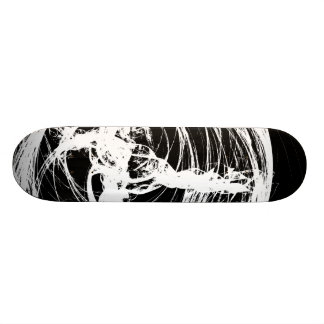 dark skateboard deck