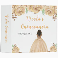 Dark Skin Princess Peach Quinceanera Photo Album