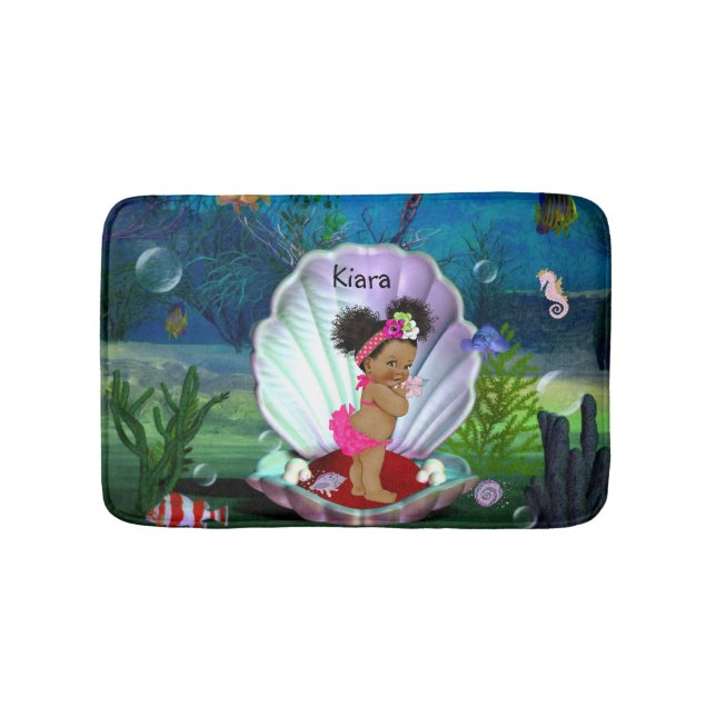 Dark Skin Sea Baby Bath Mat (Front)