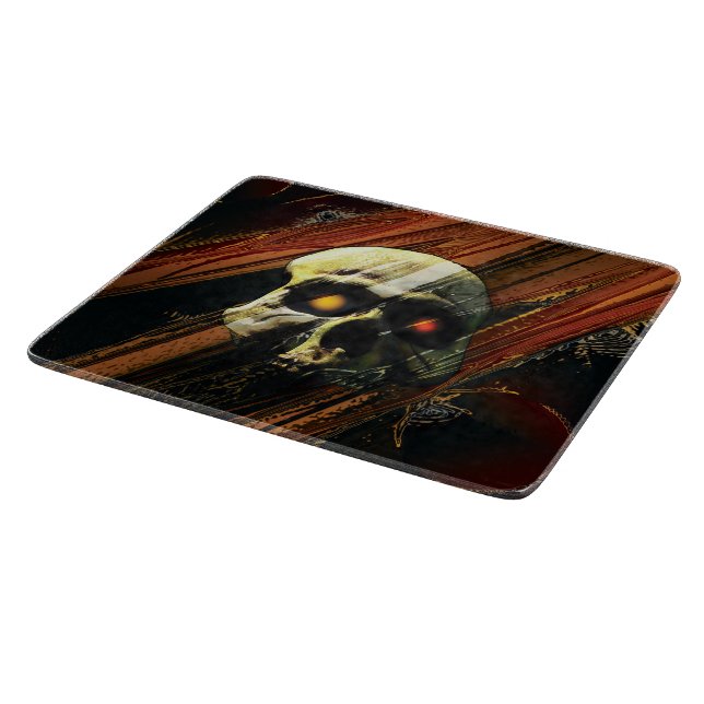 Dark Skull Cutting Board (Corner)