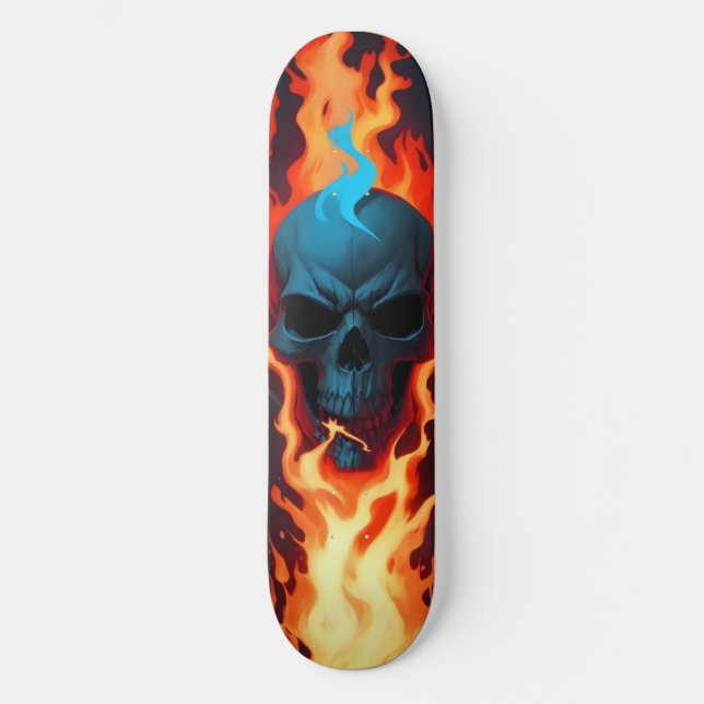 Dark skull dead fire 3 skateboard (Front)