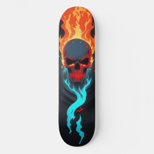 Dark skull dead fire 4 skateboard