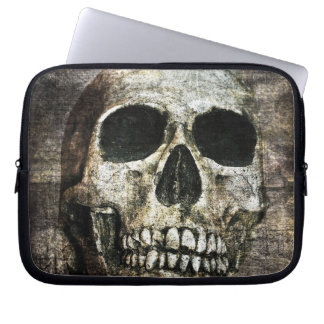 Dark skull laptop sleeve