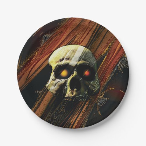 Dark Skull Paper Plates