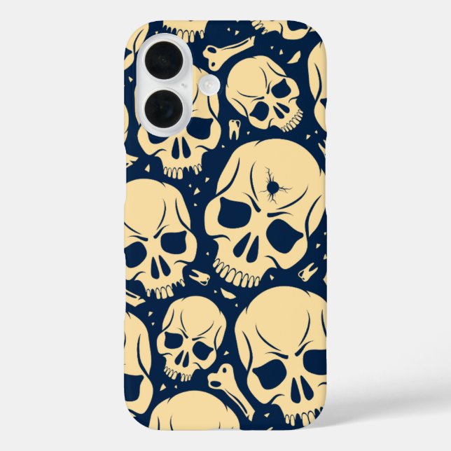 Dark Skull Pattern  Case-Mate iPhone Case (Back)