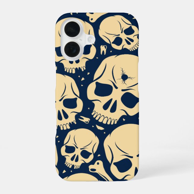 Dark Skull Pattern  Iphone Case (Back)