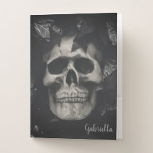 Dark Skull Pocket Folder