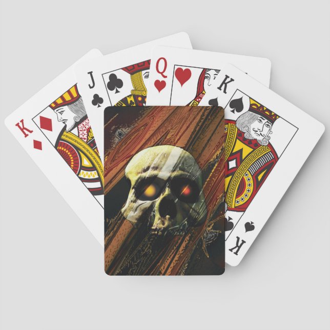 Dark Skull Poker Cards (Back)