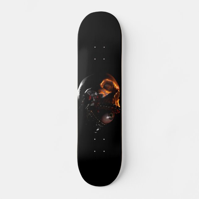 Dark skull skateboard Deck (Front)