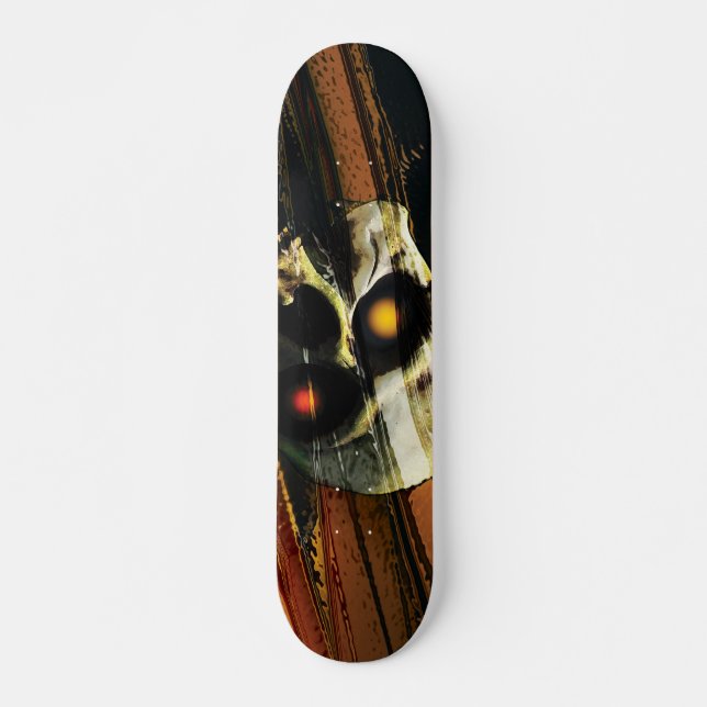 Dark Skull Skateboard Deck (Front)