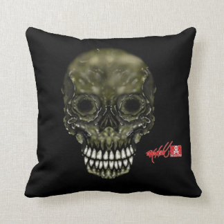 Dark Skull Throw Pillow