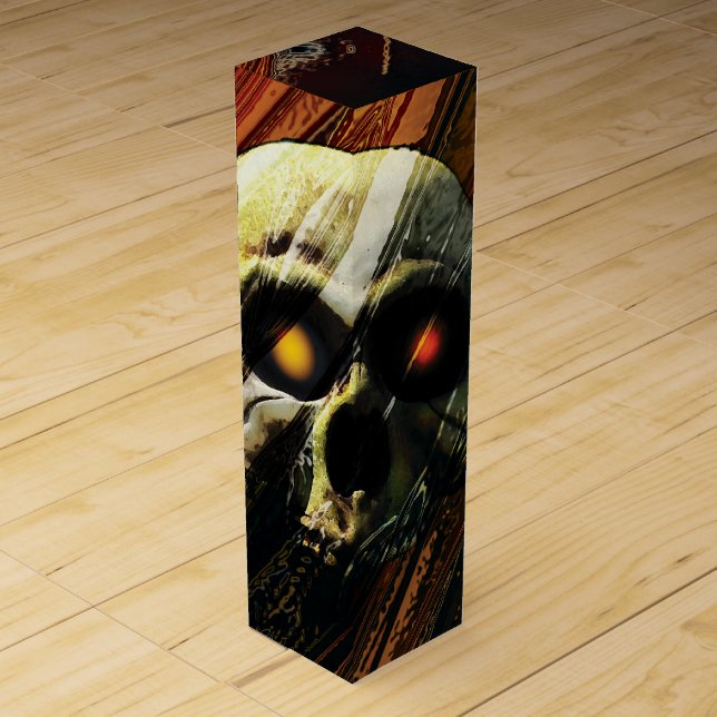 Dark Skull Wine Box (Front)